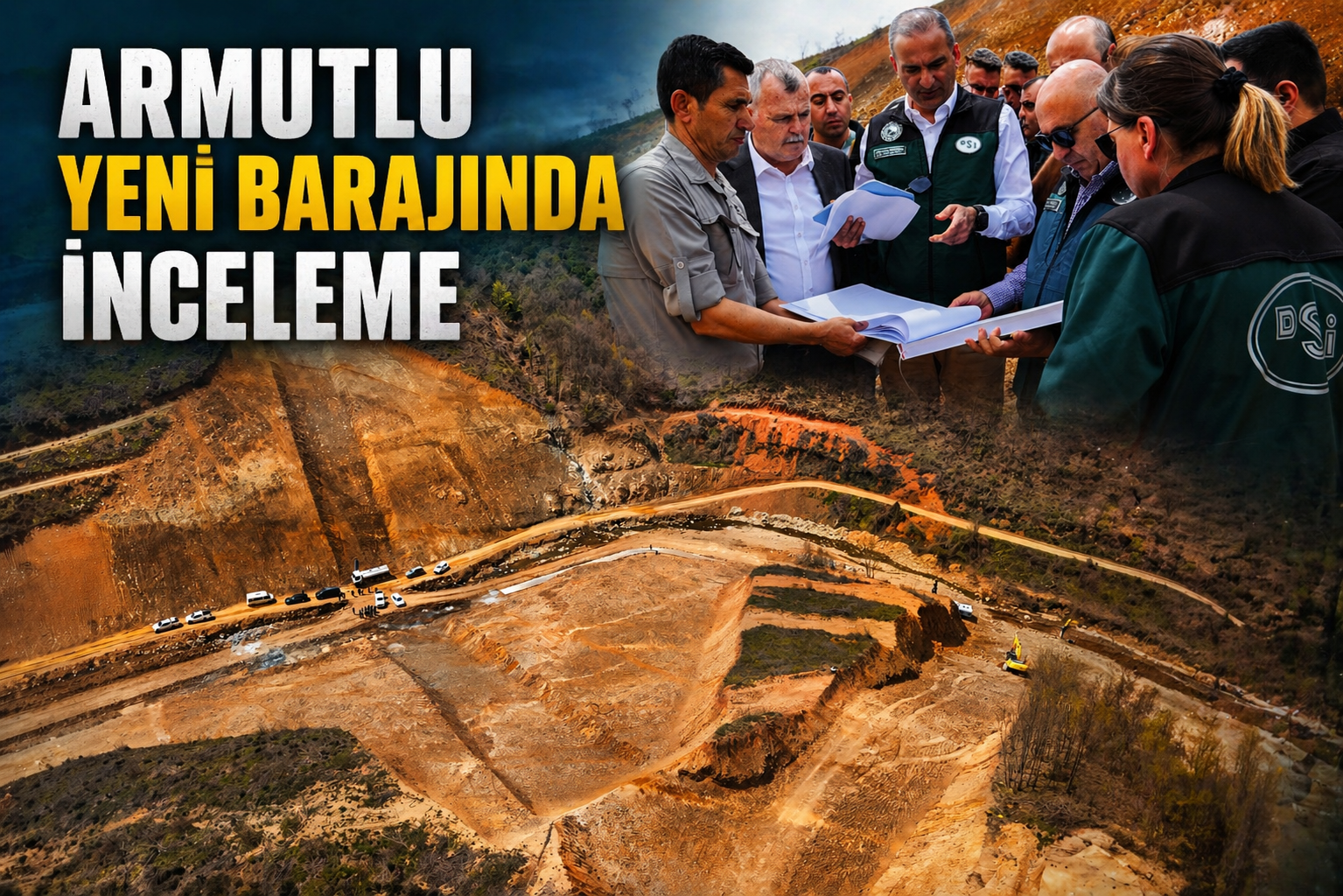 ARMUTLU’DA 5 MİLYON METREKÜPLÜK YENİ BARAJDA ÇALIŞMALAR SÜRÜYOR