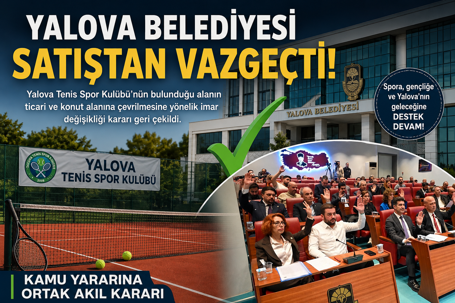 YALOVA TENİS SPOR KULÜBÜ İÇİN 246 İTİRAZ DİLEKÇESİ VERİLDİ