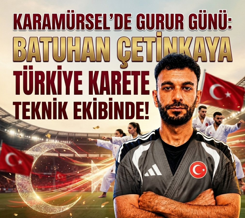 KARAMÜRSEL’DE GURUR GÜNÜ.. ÇETİNKAYA, MİLLİ TAKIM TEKNİK EKİBİNE DAHİL EDİLDİ