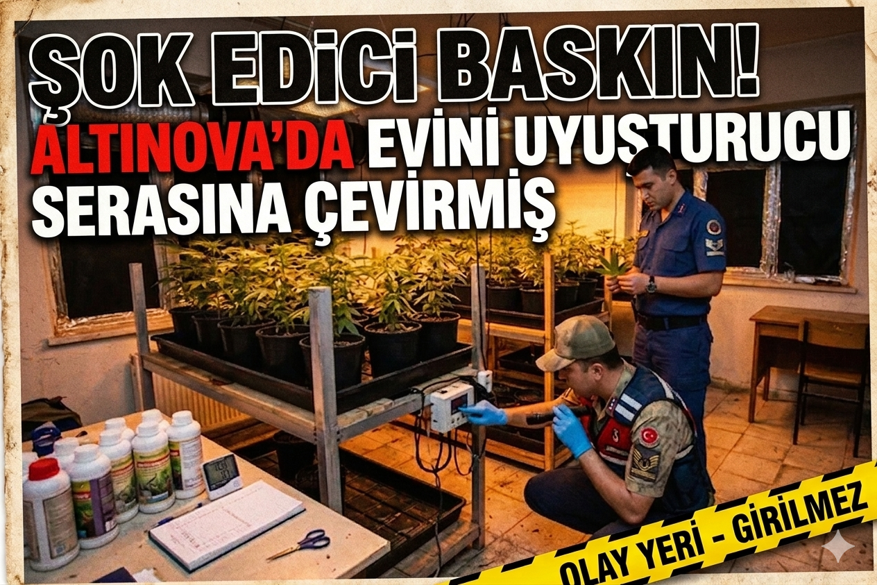 ALTINOVA’DA UYUŞTURUCU OPERASYONU