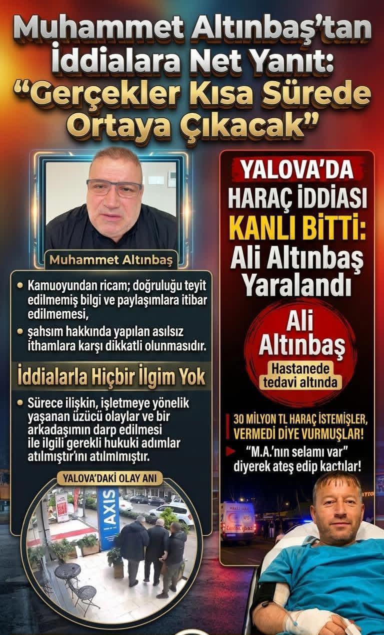 Muhammet Altınbaş’tan İddialara Yanıt: “Gerçekler Kısa Sürede Ortaya Çıkacak”