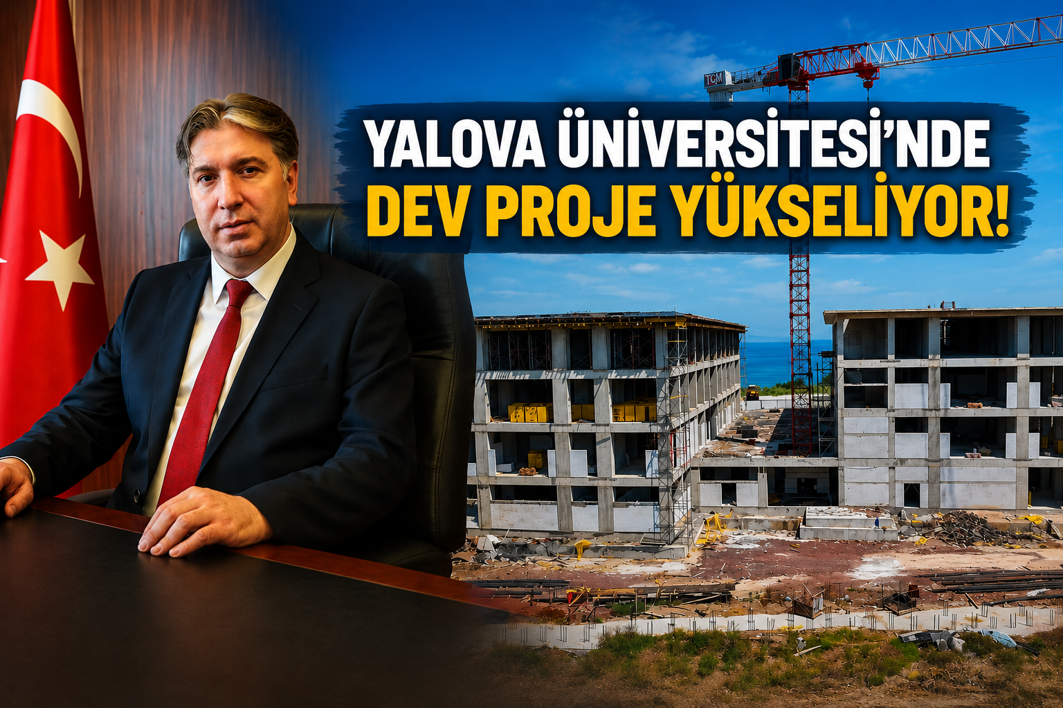 YALOVA ÜNİVERSİTESİ’NDE DEV PROJE YÜKSELİYOR!