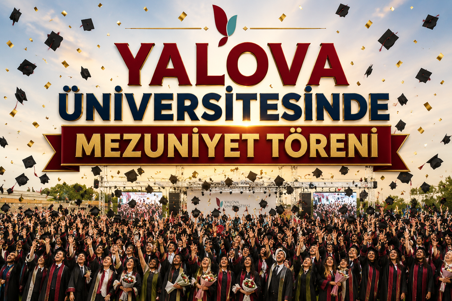 YALOVA ÜNİVERSİTESİ’NDE MEZUNİYET COŞKUSU!