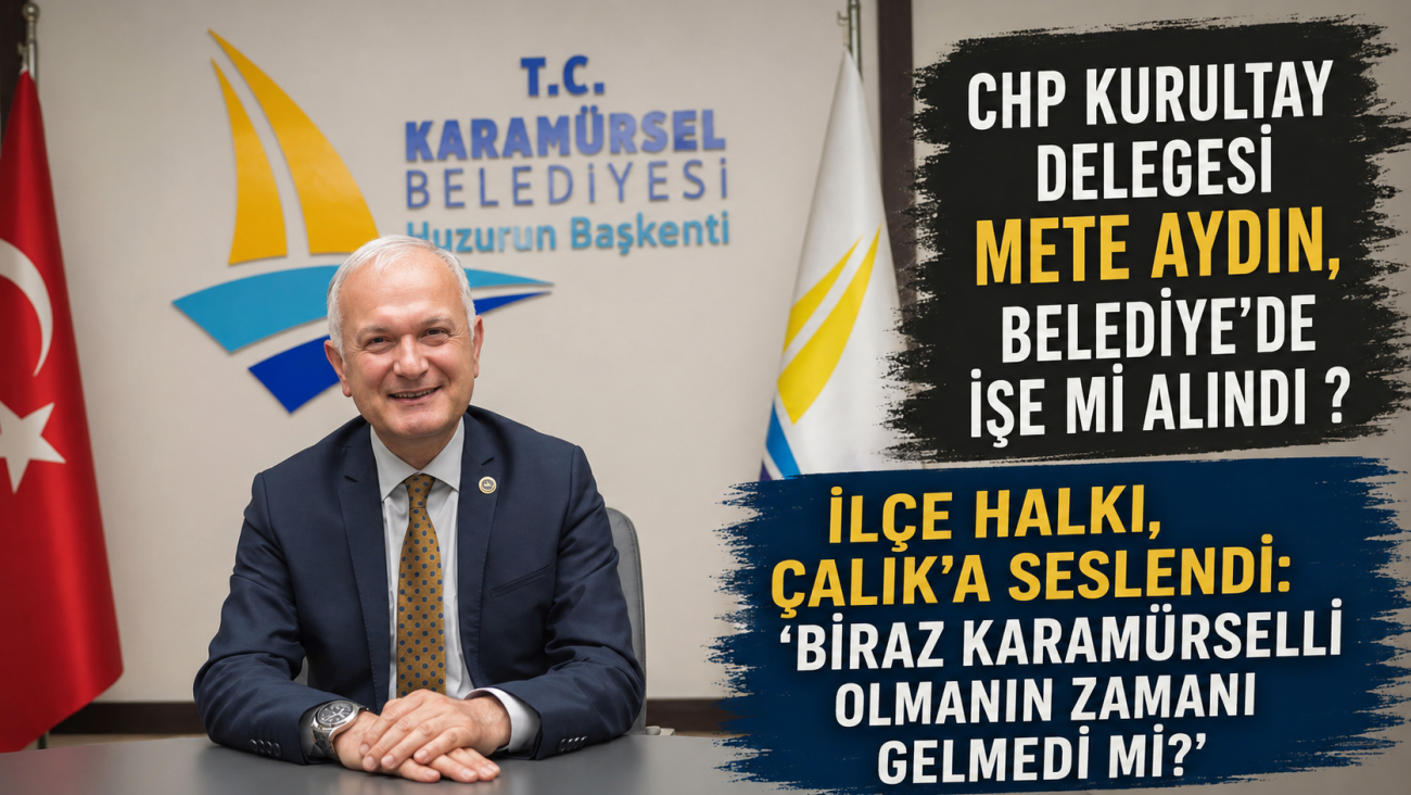 KARAMÜRSEL BELEDİYE BAŞKANI AHMET ÇALIK İDDİALARA CEVAP VERECEK Mİ? 5 KARAMÜRSEL BELEDİYE BAŞKANI AHMET ÇALIK İDDİALARA CEVAP VERECEK Mİ?