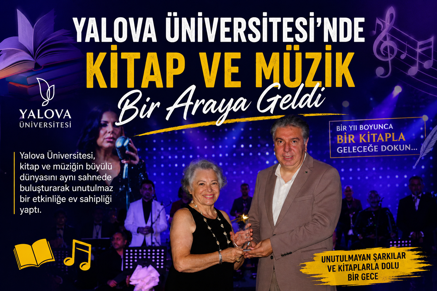 YALOVA ÜNİVERSİTESİ’NDE KİTAP VE MÜZİK BİR ARAYA GELDİ