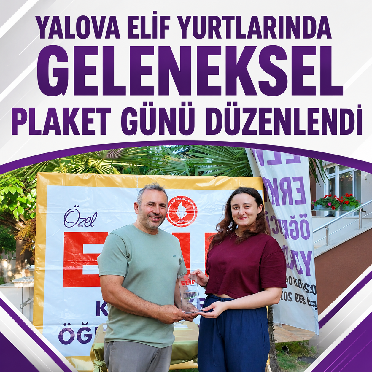 YALOVA ELİF YURTLARINDA GELENEKSEL PLAKET GÜNÜ DÜZENLENDİ