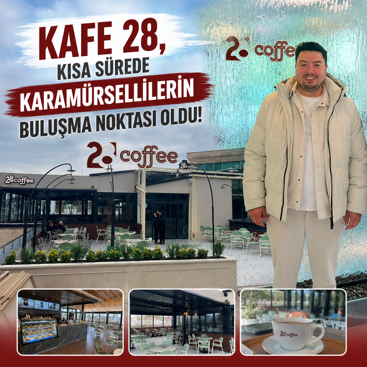 KAFE 28, İLÇENİN YENİ BULUŞMA NOKTASI OLDU
