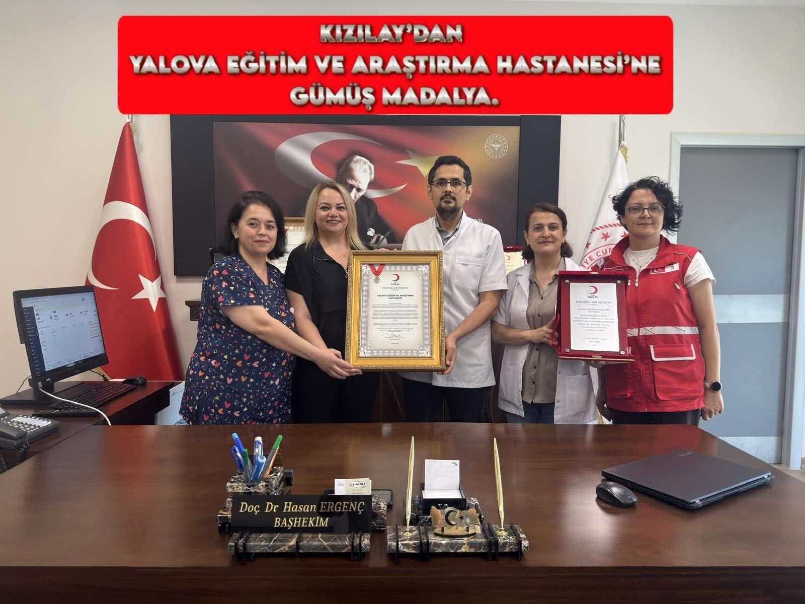 KAN BAĞIŞINDAKİ DUYARLILIK GÜMÜŞ MADALYA GETİRDİ