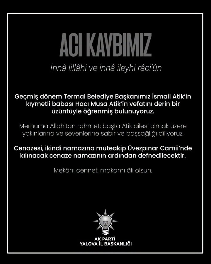 ATİK AİLESİNİN ACI GÜNÜ