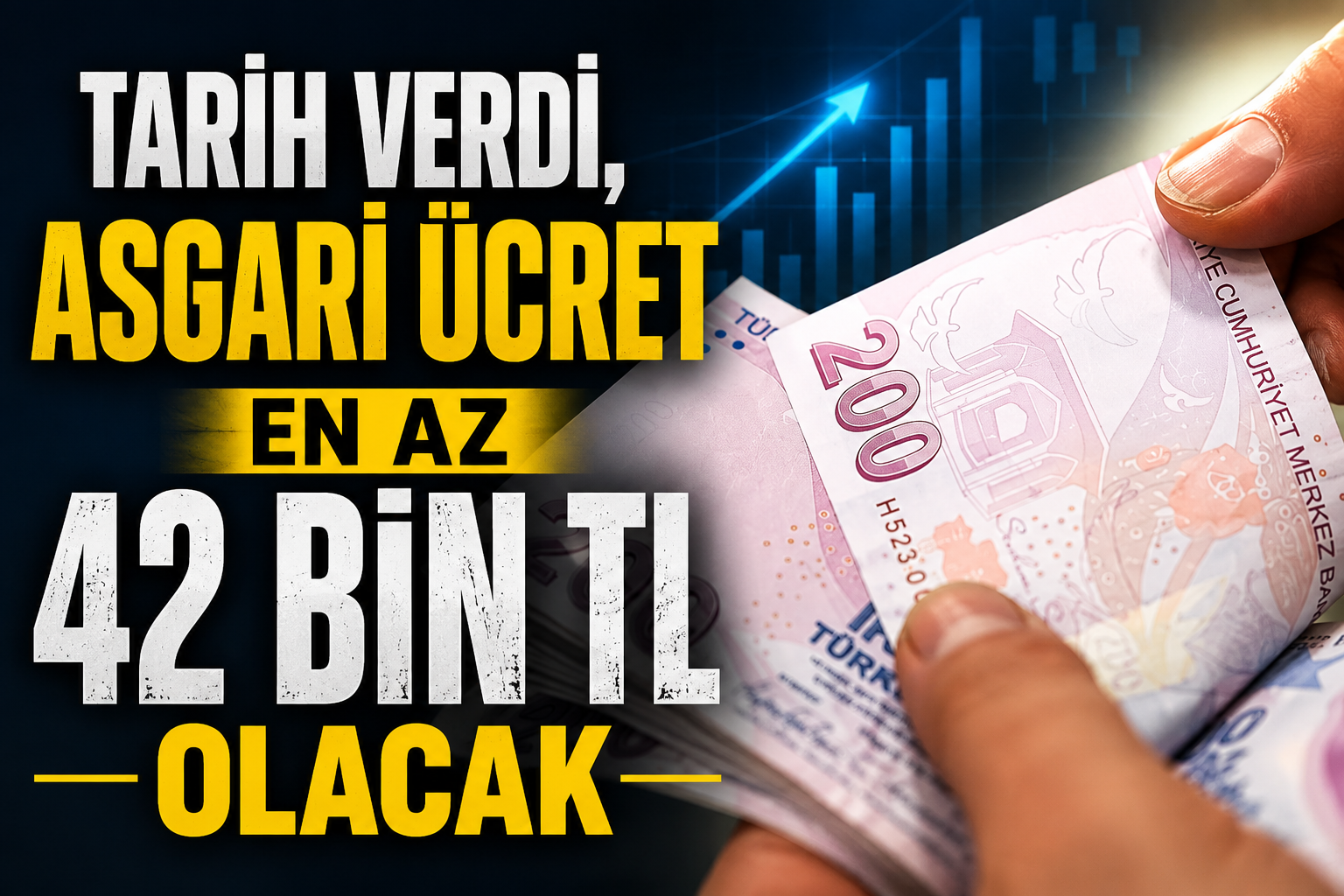 TARİH VERDİ, ASGARİ ÜCRET EN AZ 42 BİN TL OLACAK