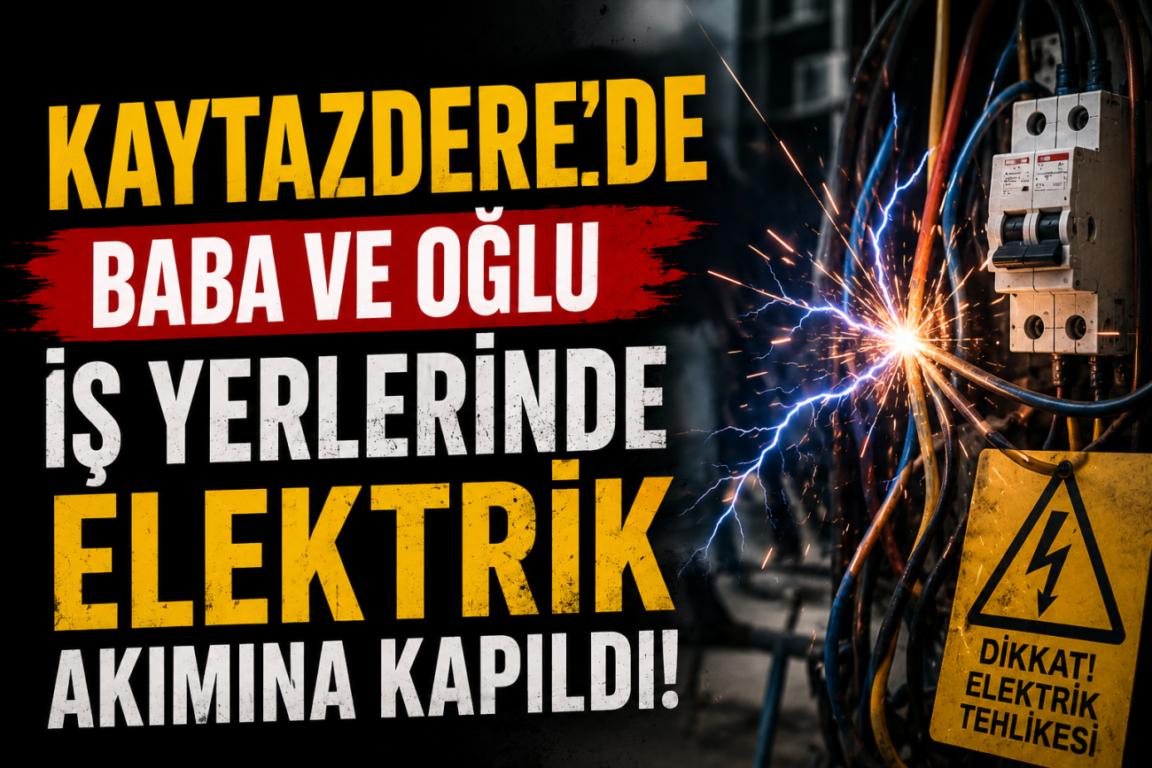 KAYTAZDERE'DE FECİ İŞ KAZASI! BABA VE OĞUL ELEKTRİK AKIMINA KAPILDI! 3 KAYTAZDERE'DE FECİ İŞ KAZASI! BABA VE OĞUL ELEKTRİK AKIMINA KAPILDI!