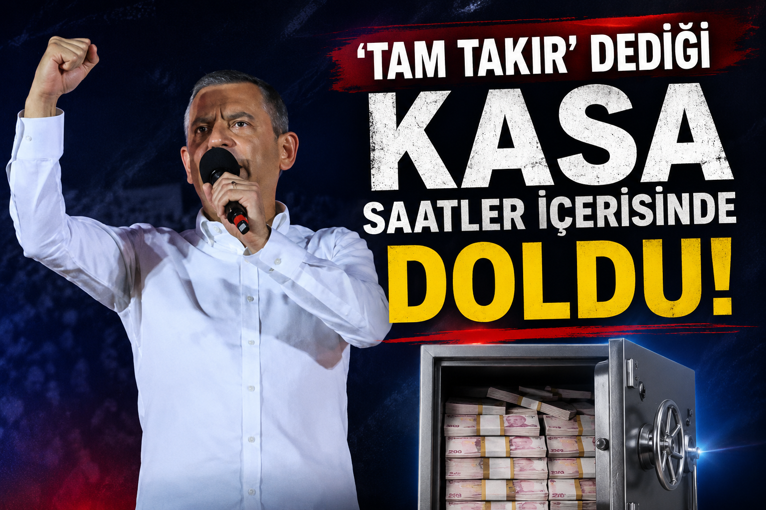 YENİ PARTİ’YE İLK GÜNDE 113,8 MİLYON TL BAĞIŞ!