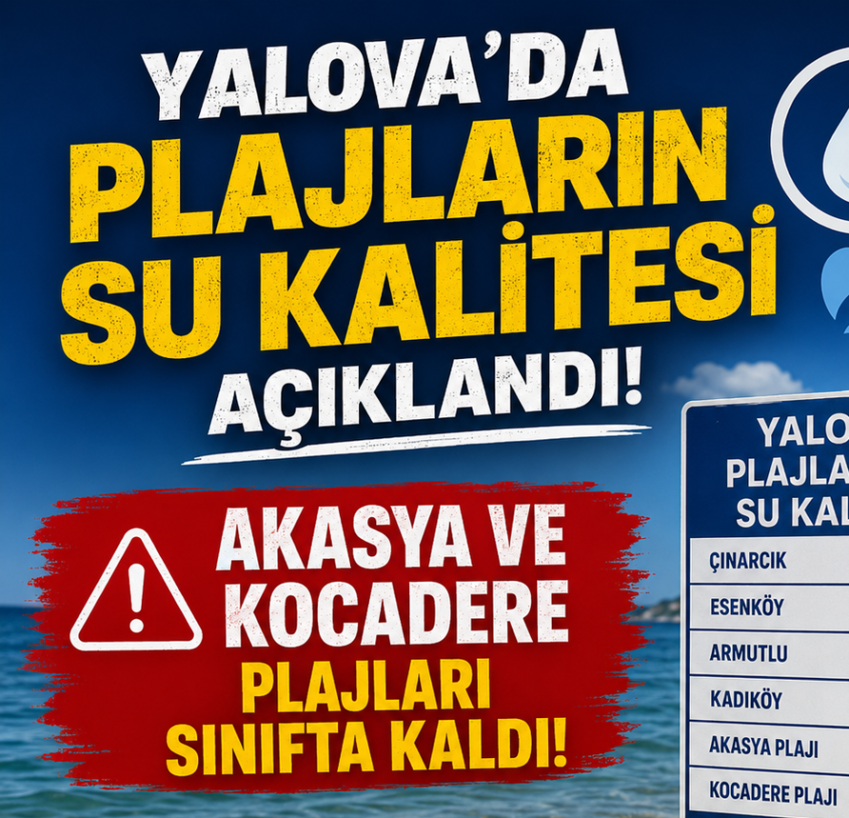 YALOVA'DA DENİZ SUYU RAPORU AÇIKLANDI! 2 PLAJ BEKLENTİLERİN ALTINDA KALDI 5 YALOVA'DA DENİZ SUYU RAPORU AÇIKLANDI! 2 PLAJ BEKLENTİLERİN ALTINDA KALDI