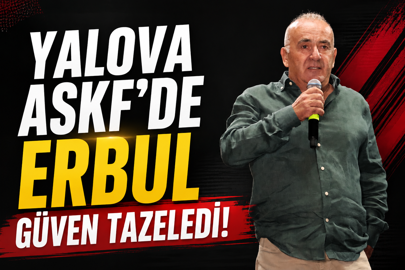 YALOVA ASKF’DE TAMER ERBUL 124 OYLA YENİDEN BAŞKAN SEÇİLDİ