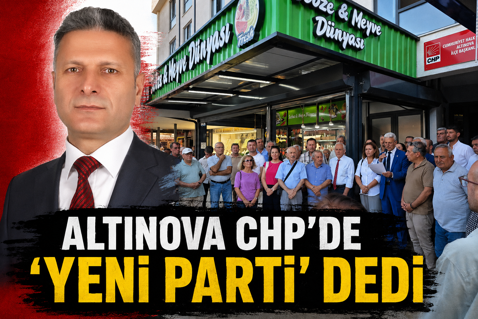 İLÇE BAŞKANI ALİ KANGAL İSTİFA ETTİ, YENİ PARTİ’YE KATILDI