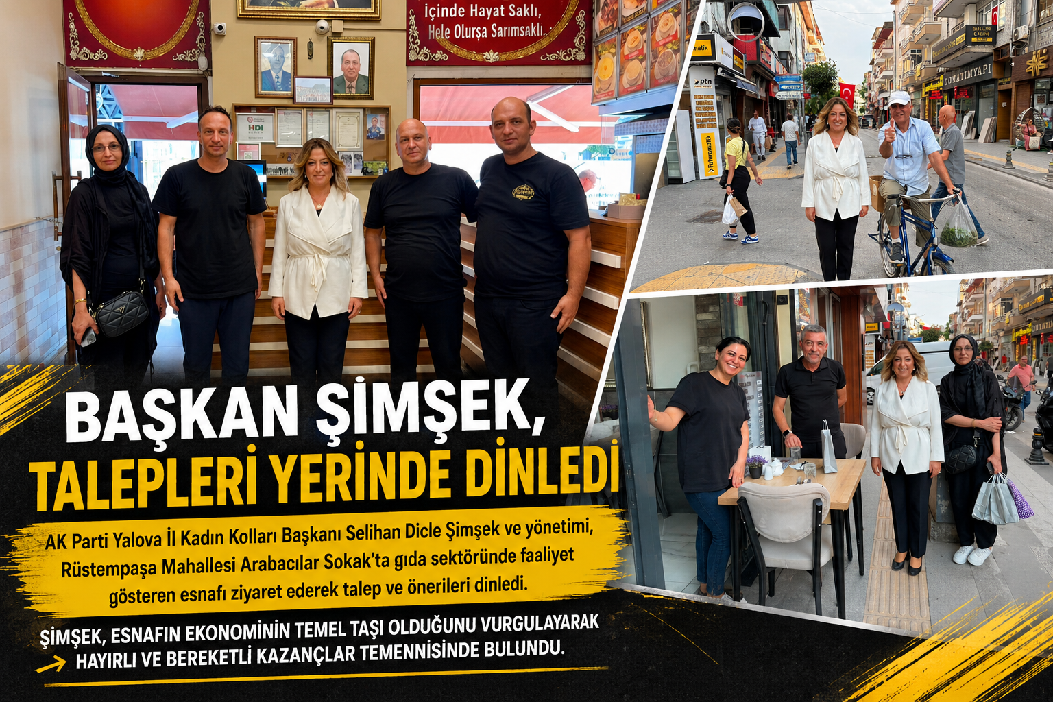 AK PARTİ KADIN KOLLARINDAN ESNAF ZİYARETİ