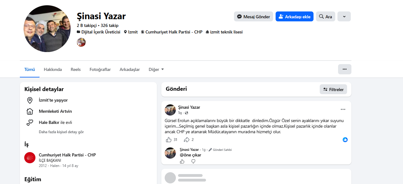 KARAMÜRSEL’DE CHP ESKİ İLÇE BAŞKANINDAN ÖZGÜR ÖZEL’E DİKKAT ÇEKEN DESTEK 3 KARAMÜRSEL’DE CHP ESKİ İLÇE BAŞKANINDAN ÖZGÜR ÖZEL’E DİKKAT ÇEKEN DESTEK