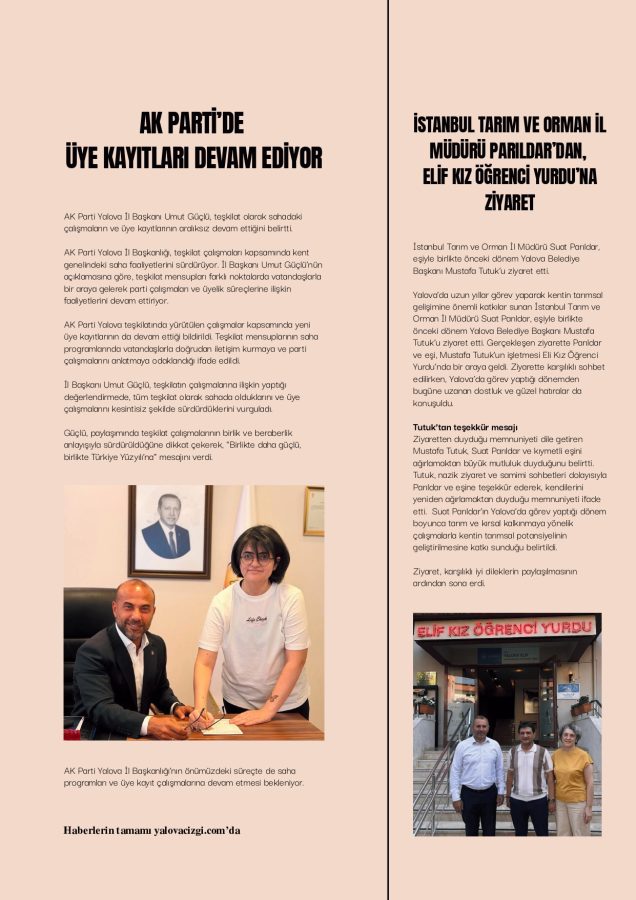 YALOVA ÇİZGİ’NİN EYLÜL SAYISI YAYINDA! 8 6 IC SAYFA page 0001