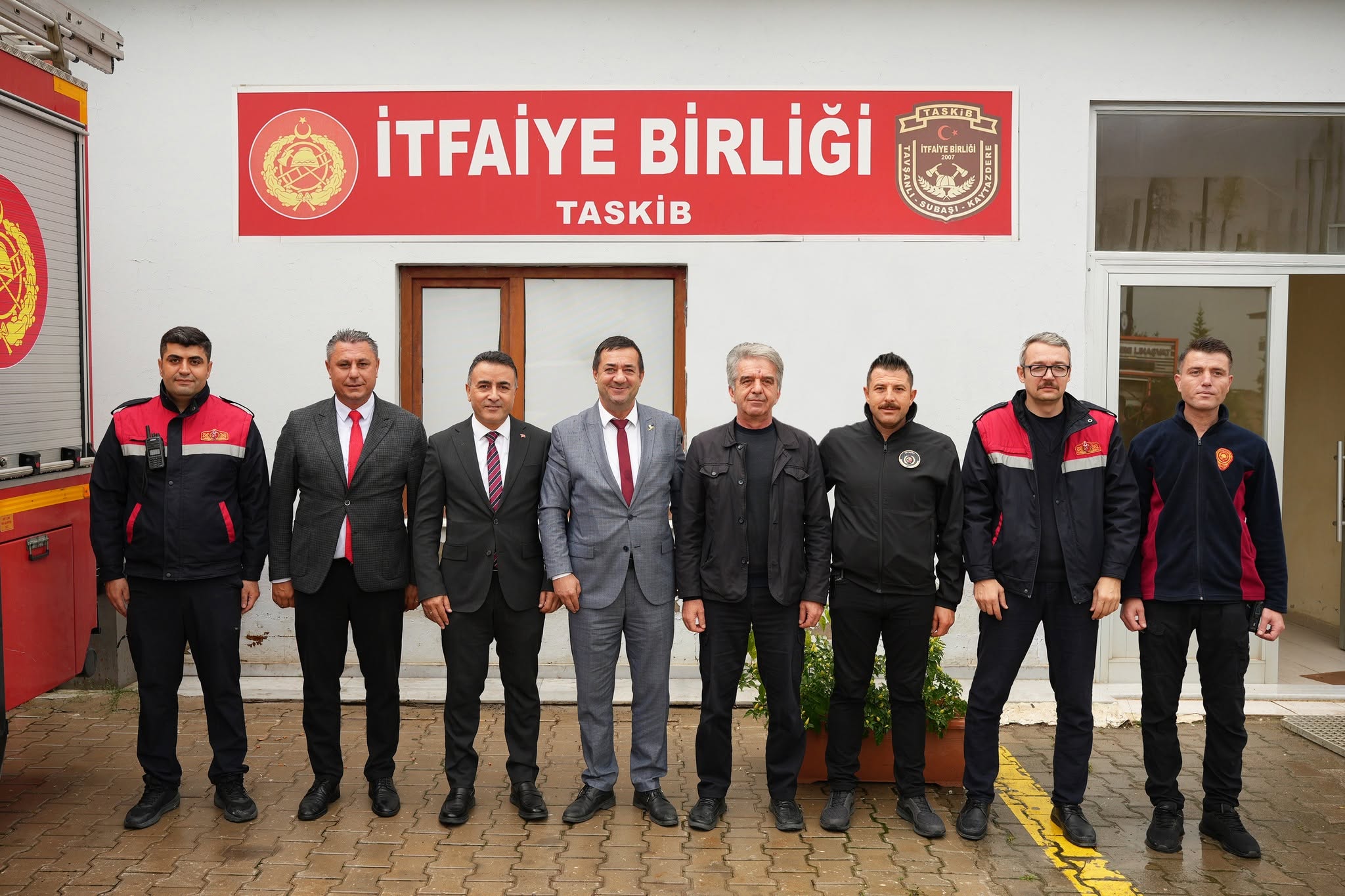 BELEDİYE BAŞKANLARINDAN TASKİB İTFAİYE EKİPLERİNE ANLAMLI ZİYARET