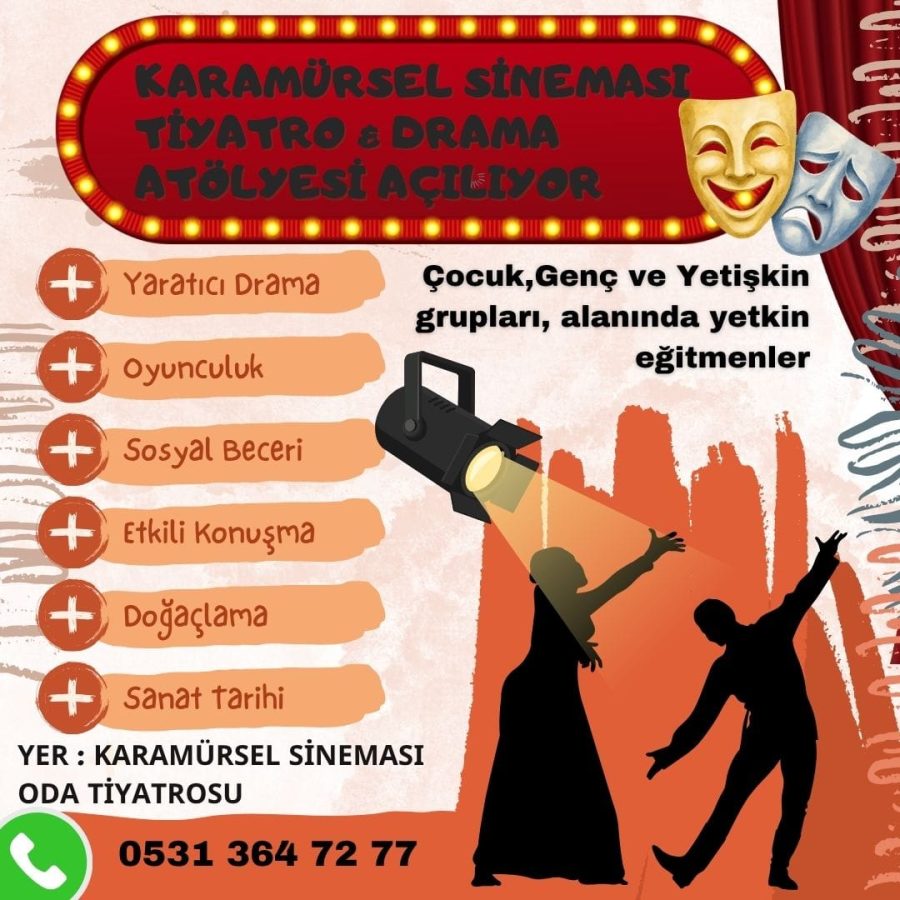 KARAMÜRSEL’DE TİYATRO SEZONU BAŞLIYOR! ÇOCUKLARDAN YETİŞKİNLERE HERKES SAHNEYE ÇIKACAK 3 KARAMÜRSEL’DE TİYATRO SEZONU BAŞLIYOR! ÇOCUKLARDAN YETİŞKİNLERE HERKES SAHNEYE ÇIKACAK