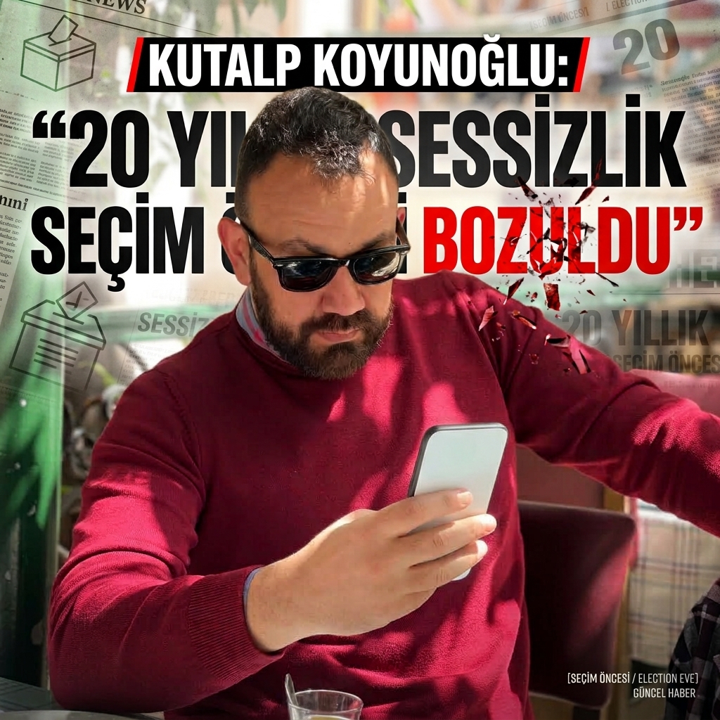 KUTALP KOYUNOĞLU:“20 YILLIK SESSİZLİK SEÇİM ÖNCESİ BOZULDU”